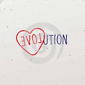 Word-game with the word Evolution