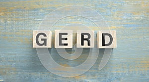 Word GERD Gastroesophageal reflux disease