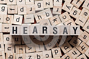 The word of HEARSAY on building blocks concept