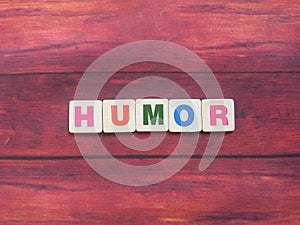 Word Humor on wood