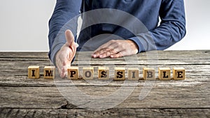 The word Impossible - Possible