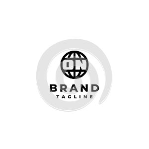 The Word ON Inside The Globe Icon