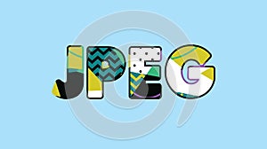 JPEG Concept Word Art Illustration photo