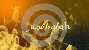 The Word Kabbalah on a Mandala and Plexus Background