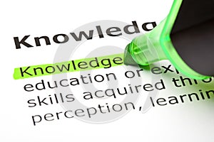 The word 'Knowledge' highlighted