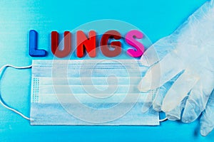 The word lungs consists of letters.