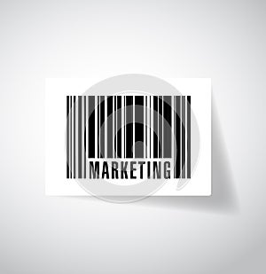 Word marketing barcode upc. illustration design photo