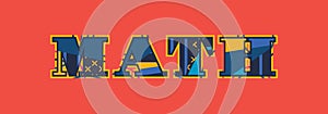 Math Concept Word Art Illustration