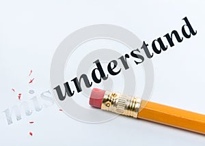 Word misunderstand understand