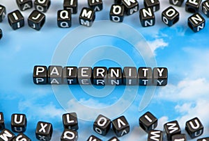 The word Paternity photo