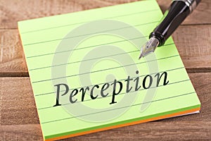 The word perception