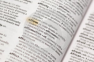 The word or phrase Affirm in a dictionary