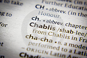 Word or phrase Chablis in a dictionary.