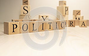 The word politic is from wooden cubes. Economy state government terms