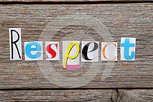 The word Respect