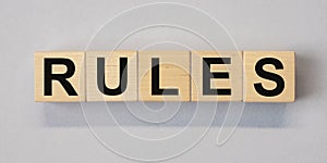 Word rules, concept of regulations and guideline, management