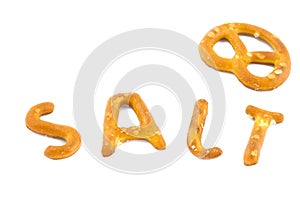 Word salt in pretzels