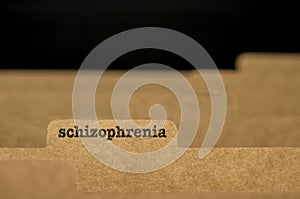 Word Schizophrenia on index card