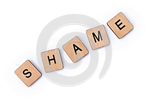 The word SHAME