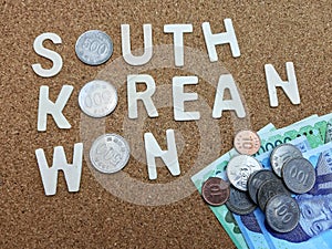 Word of South Korean Won