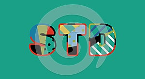 STD Concept Word Art Illustration