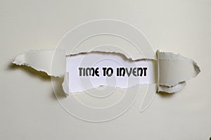 The word time to invent