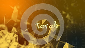The Word Torah on a Kabbalah Background