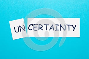 Uncertainty Transformed To Certainty photo