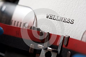 Wellness concept view