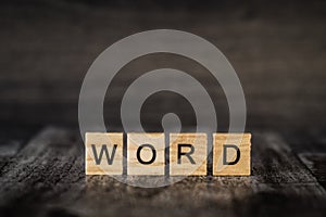 The word `word`