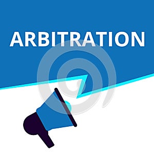 Word writing text Arbitration