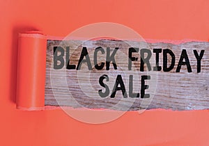 Word writing text Black Friday Sale. Business concept for Shopping Day Start of the Christmas Shopping Season Cardboard