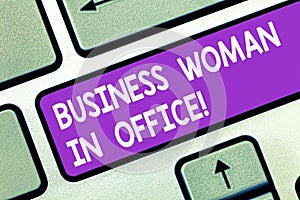 Word writing text Business Woanalysis In Office. Business concept for Female power Feminine empowerment Leader women