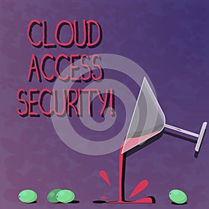 Word writing text Cloud Access Security. Business concept for protect cloudbased systems, data and infrastructure