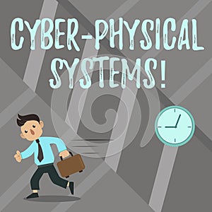 Word writing text Cyber Physical Systems. Business concept for Mechanism controlled by computerbased algorithms. photo