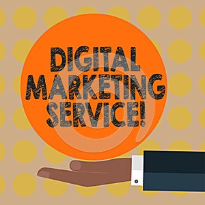 Word writing text Digital Marketing Service. Business concept for services using digital channels to reach consumers Hu analysis