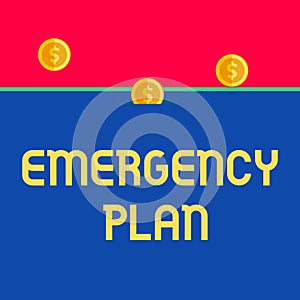 Word writing text Emergency Plan. Business concept for Procedures for response to major emergencies Be prepared Front