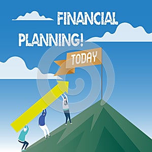 Word writing text Financial Planning. Business concept for Accounting Planning Strategy Analyze.