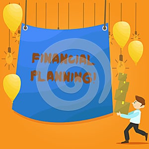 Word writing text Financial Planning. Business concept for Accounting Planning Strategy Analyze