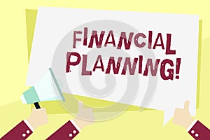 Word writing text Financial Planning. Business concept for Accounting Planning Strategy Analyze.