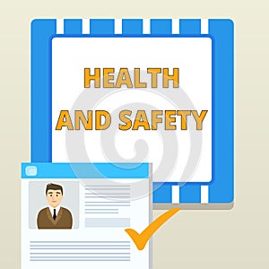 Word writing text Health And Safety. Business concept for procedures intended to prevent accident in workplace