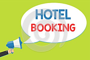 Word writing text Hotel Booking. Business concept for Online Reservations Presidential Suite De Luxe Hospitality Man photo