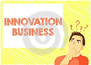 Word writing text Innovation Business. Business concept for Introduce New Ideas Workflows Methodology Services