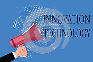 Word writing text Innovation Technology. Business concept for New Idea or Method of Technical or Scientific nature
