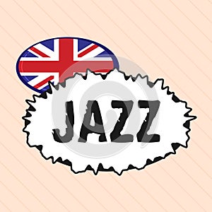 Word writing text Jazz. Business concept for Forceful rhythm Using brass and woodwind instruments to play the music