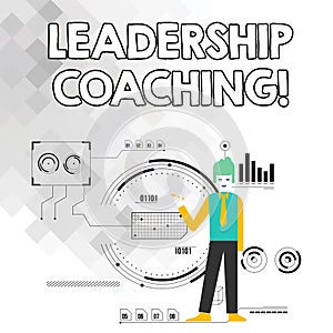 Word writing text Leadership Coaching. Business concept for individualized process that builds a leader s is capability