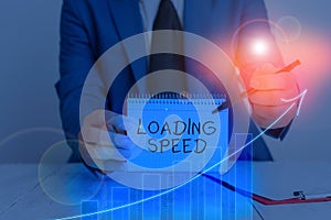 Word writing text Loading Speed. Business concept for time takes to download and display the content of a web page