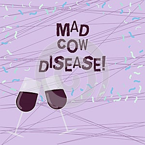Word writing text Mad Cow Disease. Business concept for Neurodegenerative lethal disease contagious eating meat Filled