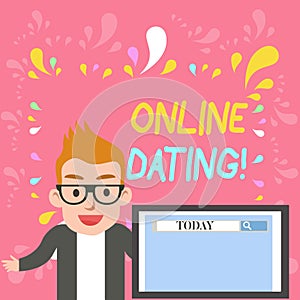 Word writing text Online Dating. Business concept for practice of searching for a roanalysistic partner on the Internet