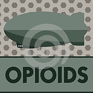 Word writing text Opioids. Business concept for Class of drugs that include the illegal heroin Opium poppy plant